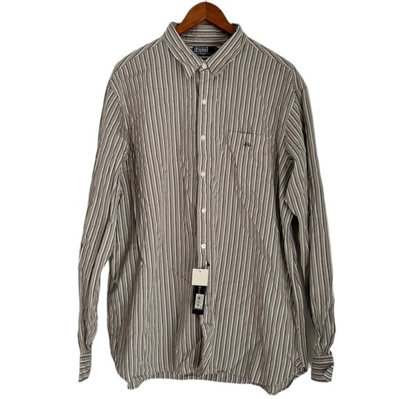 Polo Ralph Lauren Custom Tailoring Collar Button Up Shirt Size XXL